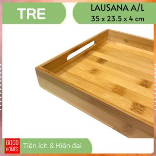 Khay gỗ tre đựng đồ ăn uống trà