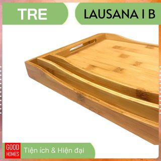 Khay gỗ tre đựng đồ ăn uống trà