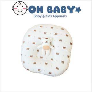 Gối chống trào ngược cho bé beborn love - vải xô muslin organic thoáng mát