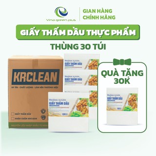 Thùng 30 túi Giấy thấm dầu thực phẩm Vina Green, thấm hút dầu mỡ cực tốt, an toàn thực phẩm