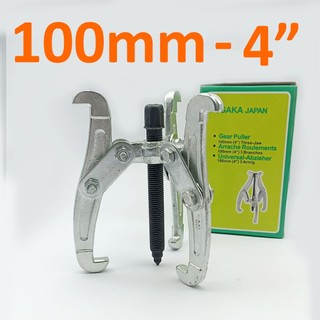 Cảo 3 chấu, vam 3 càng 100mm 4" osaka, kapusi, ls+ cảo tháo vòng bi, bạc đạn, bánh răng thép crv