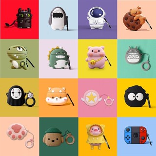 [ XÃ KHO BÁN RẺ ] 999 Case Vỏ Bao Airpods Đựng Tai Nghe Airpod 1/2/I12 TWS - Chất Liệu Silicon Chống Va Đập Hình dẹp