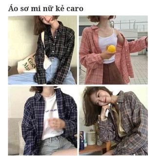 Thrift/ 2hand/ thanh lý/ pass áo sơ mi nữ mùa hè, áo sơ mi kẻ, sơ mi caro, sơ mi công sở