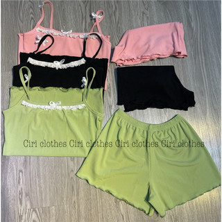 set áo gấm + quần sọt
