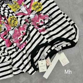 ÁO PULL KẺ CỘC TAY HÌNH SƯ TỬ