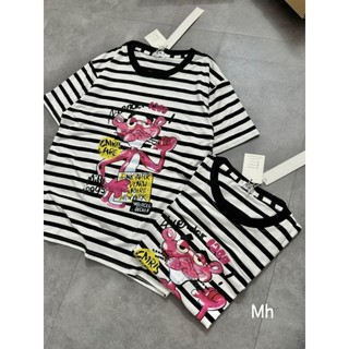 ÁO PULL KẺ CỘC TAY HÌNH SƯ TỬ