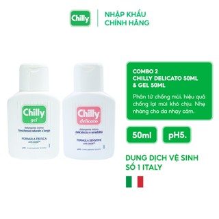  Chilly - Dung dịch vệ sinh phụ nữ dịu nhẹ se se mát dùng hàng ngày - Lọ 50ml 
