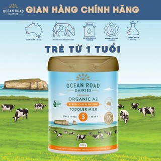 Sữa công thức Hữu cơ chứa đạm A2 Ocean Road Dairies số 3 (900g) - Nhập khẩu Úc, phát triển toàn diện