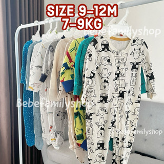 [SIZE 12M] Body sleepsuit cho bé trai xuất dư thun cotton và nỉ bộ body dài cho bé mặc ngủ 1 tuổi - SLT