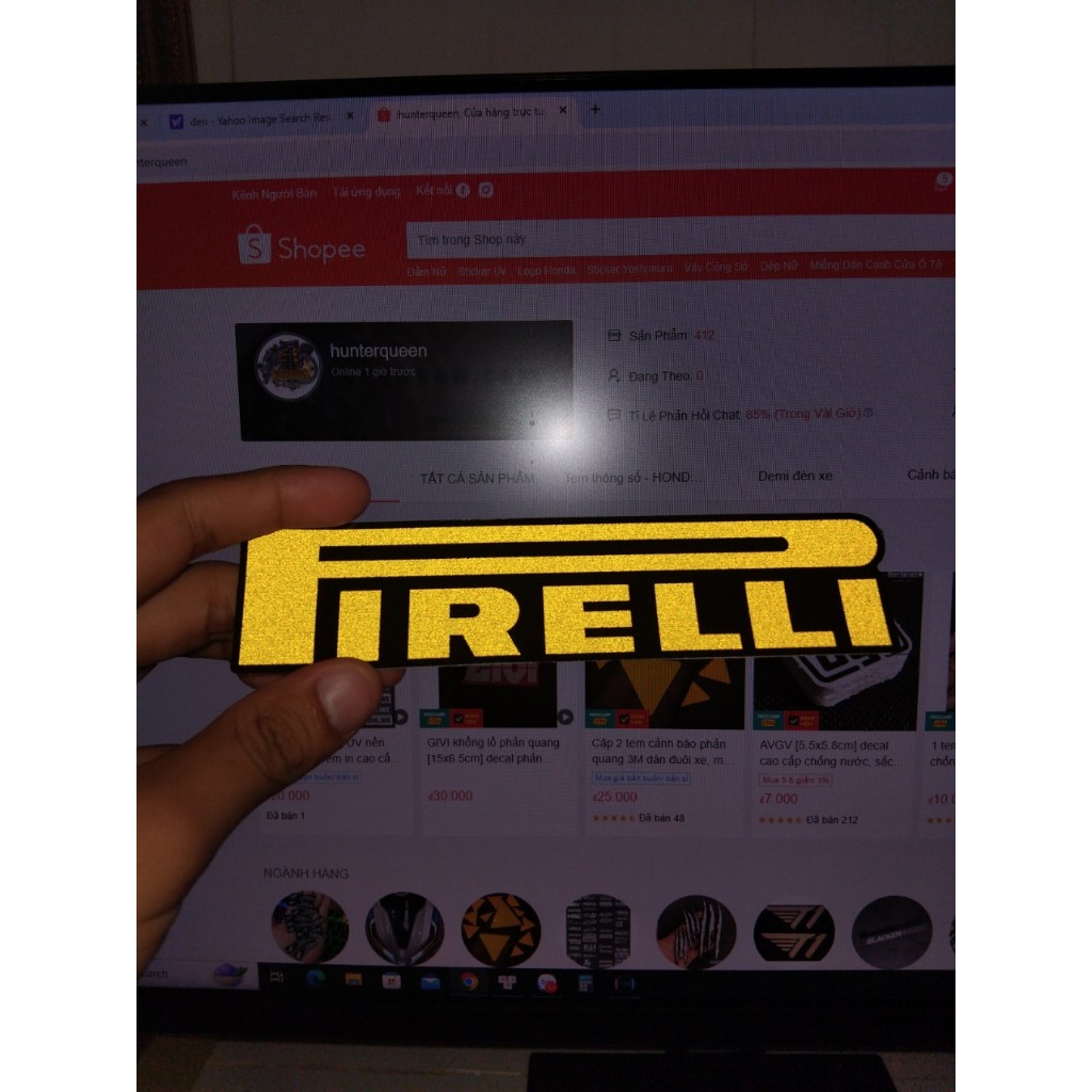 PiRELLI khổng lồ phảng quang [15.5x3.6cm]