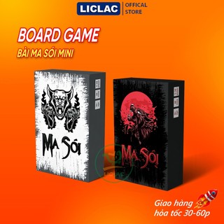 Bài Ma Sói Mini 20 Lá Tiếng Việt - Trò chơi Boardgame dành cho nhóm bạn lên đến 15 người chơi