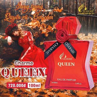 Nước Hoa Nữ Charme Queen 100ml Mùi Hương Tươi Mát của hoa hồng và mật ong lưu hương lâu