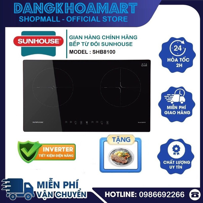 Bếp từ đôi Sunhouse SHB8100