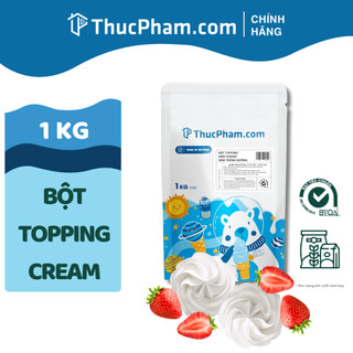 1KG Bột Topping Cream Kem Cheese, Trứng Nướng, Sữa ThucPham.com Topping Đồ Uống, Quết Thành Cốc