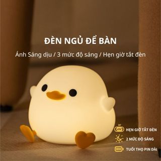 Đèn ngủ để bàn cảm ứng tích điện, đèn led decor phòng ngủ cute silicon mềm kiểu dáng dễ thương trang trí bàn học