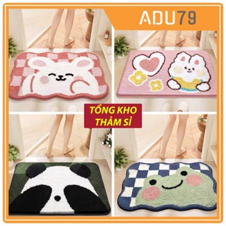[FREESHIP ❤️] Thảm Chùi Chân Lông Cừu, Thảm Lau Chân, Thảm Decor Phòng Ngủ Mềm Mại Siêu Thấm 40x60 - Hàng Dày