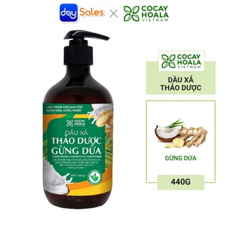 Dầu xả thảo dược cocayhoala gừng dừa 440g