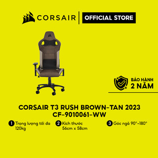 Ghế Corsair T3 RUSH Brown-Tan 2023 / CF-9010061-WW