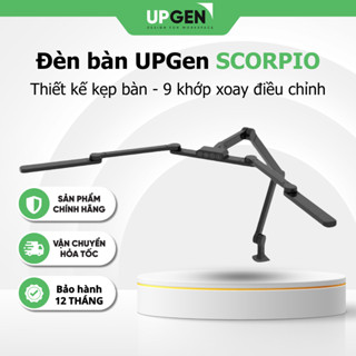 Đèn bảo vệ mắt kẹp bàn UPGEN SCORPIO dùng làm việc/ học tập/ đọc sách có nhiều chế độ chiếu sáng