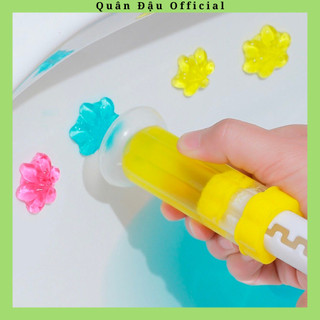 Gel khử mùi bồn cầu hình bông hoa toilet diệt khuẩn khử trùng bồn cầu nhiều màu