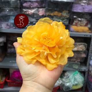 HOA LỤA CÀI ÁO đính áo 13cm