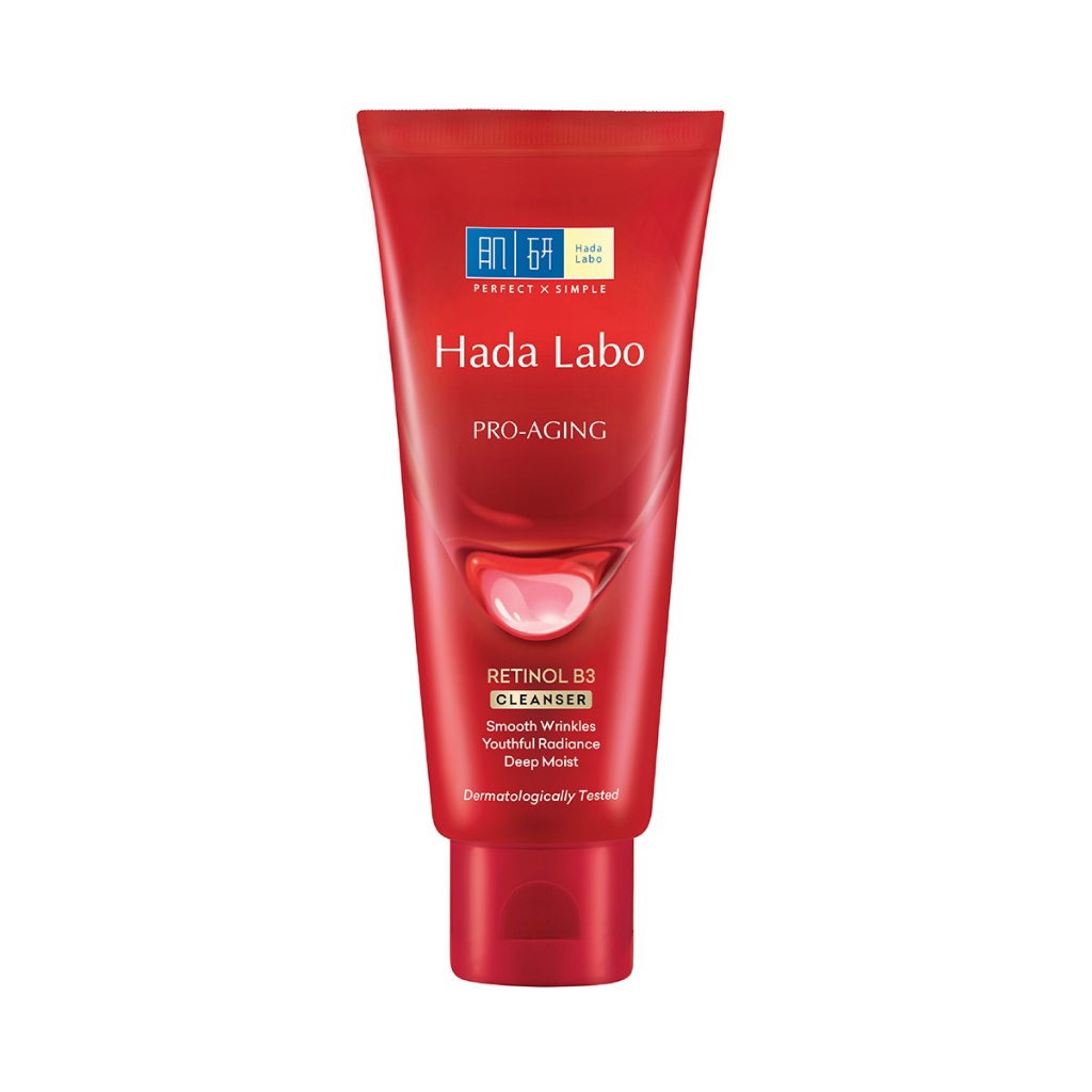 Sữa rửa mặt cải thiện dấu hiệu lão hóa dạng kem Hada Labo Pro-Aging Retinol B3 Cleanser 80g | BigBuy360 - bigbuy360.vn