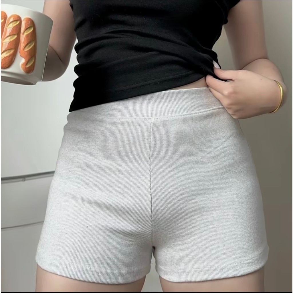 Quần Short Len Tăm Xẻ Gấu Chất Co Giãn Có Bigsize Nên Dáng Siêu Xinh | BigBuy360 - bigbuy360.vn