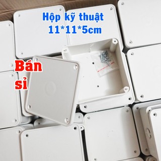 (Combo 5cai) Hộp kỹ thuật - Hộp điện 11*11*5cm - Chuyên Dùng Cho Camera, Nhựa ABS, Loại Cứng Dẻo, Dày