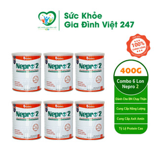 Combo 6 Lon Sữa Nepro 2 400G - Sữa Dinh Dưỡng Dành Cho Người Chạy Thận suckhoegiadinhviet247