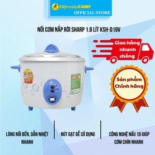 Nồi cơm nắp rời sharp 1.8 lít ksh-d19v