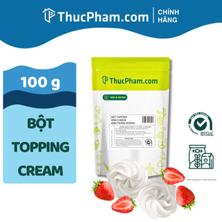 100g Bột Topping Cream Kem Cheese, Trứng Nướng, Sữa ThucPham.com Topping Đồ Uống, Quết Thành Cốc