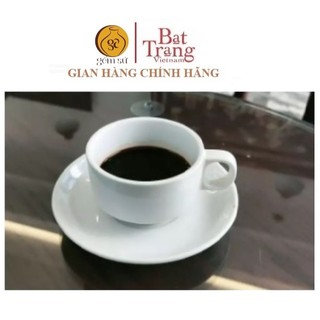 Tách cà phê siêu trắng gốm sứ bát Tràng dung tích 135ml
