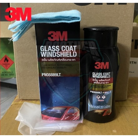 Dung dịch chống bám nước, nước mưa trên kính ô tô, gương hậu chính hãng 3M 08889LT  200ml
