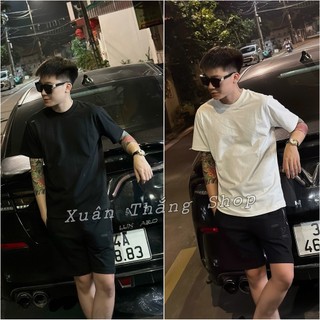 Áo phông trơn trắng đen chất liệu cotton - áo thun nam,nữ phông trơn dsq hai màu đen trắng