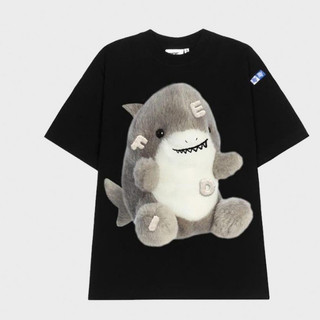 Áo thun cá mập baby shark phông unisex nam nữ form rộng cổ tròn ulzzang baby shark cá mập01