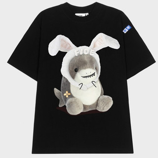 Áo thun cá mập shark unisex form rộng cổ tròn shark cute - cá mập atq02