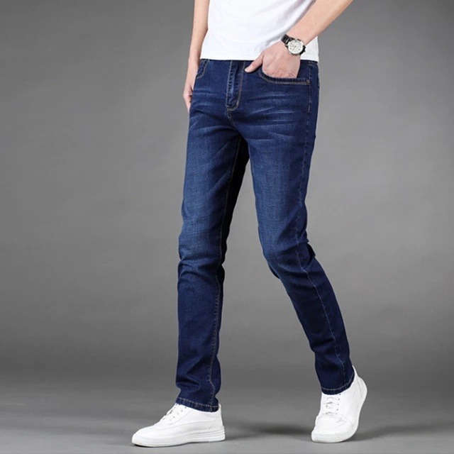 Quần bò jean nam skinny, Quần jeans dài nam co giãn 4 chiều xanh và đen Big size 28-36 dáng ôm phong cách  Avocado