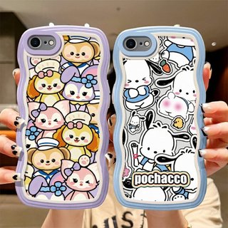 Ốp lưng Iphone 7 Plus/XS/XSM/11 Pro/12 PM/13 PM/14 Pro/15+/...trong cạnh gợn sóng 2024 hình Nhiều Gấu