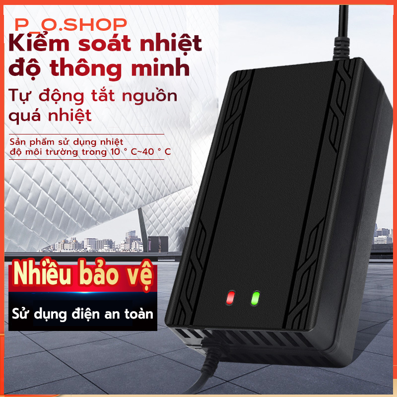 【🔥Rẻ】sạc xe điện 48V 12Ah 48V 20Ah Tự Ngắt Chống Phồng Bình -2 Đèn Báo Thông Minh