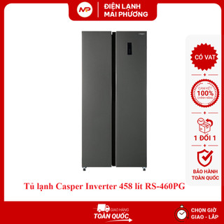 Tủ lạnh casper inverter 458 lít rs-460pg - hàng chính hãng