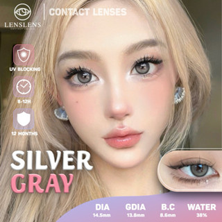 Lens Mắt Kính Áp Tròng Xám Giãn To Hiệu Ứng Silver Gray