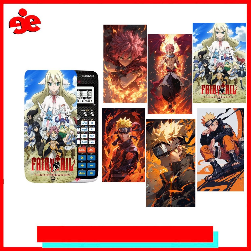 DECAL/MIẾNG DÁN MÁY TÍNH CẦM TAY hình FAIRY TAIL VÀ NAROTO - Dùng cho TẤT CẢ các dòng máy tính cầm t