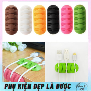 Kẹp cao su giữ dây điện cao su đa năng, cố định dây sạc gọn gàng tiện lợi,nẹp giữ dây hữu ích