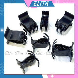 Kẹp càng cua Elita cặp 5 răng 3 răng màu đen nhám bóng trong kẹp tóc hàn quốc KT04