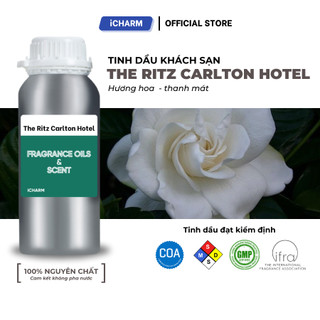 Tinh dầu khách sạn The Ritz Carlton 500ml, 1L - Tinh dầu xông phòng iCHARM khuếch tán phòng ngủ, spa