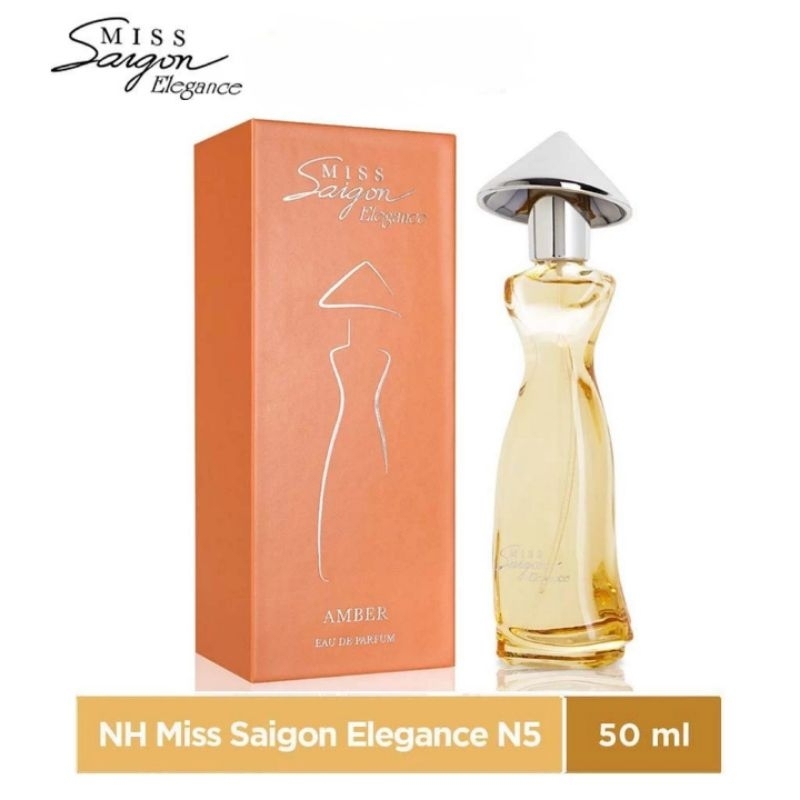 Miss Saigon Elegance Amber N5 50ml màu vàng cam - Mùi hương Lôi cuốn Bí ẩn