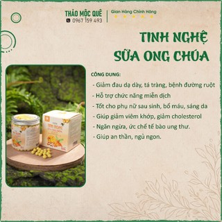 Viên Tinh Nghệ Sữa Ong Chúa THAO MOC QUE Hỗ Trợ Trị Đau Bao Tử, Dạ Dày, Làm Đẹp Da