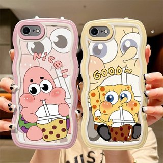 Ốp lưng Iphone 7 Plus/XS/XSM/11 Pro/12 PM/13 PM/14 Pro/15+/...trong cạnh gợn sóng 2024 hình Trà Sữa