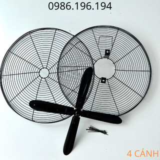 Bộ lồng cánh quạt 550 - lồng gia công - cánh trục 10 hoặc 12mm lắp động cơ máy giặt