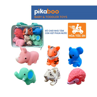 Đồ chơi con vật phun nước nhà tắm cho bé Pikaboo, đa dạng các mẫu con vật chất liệu silicone an toàn
